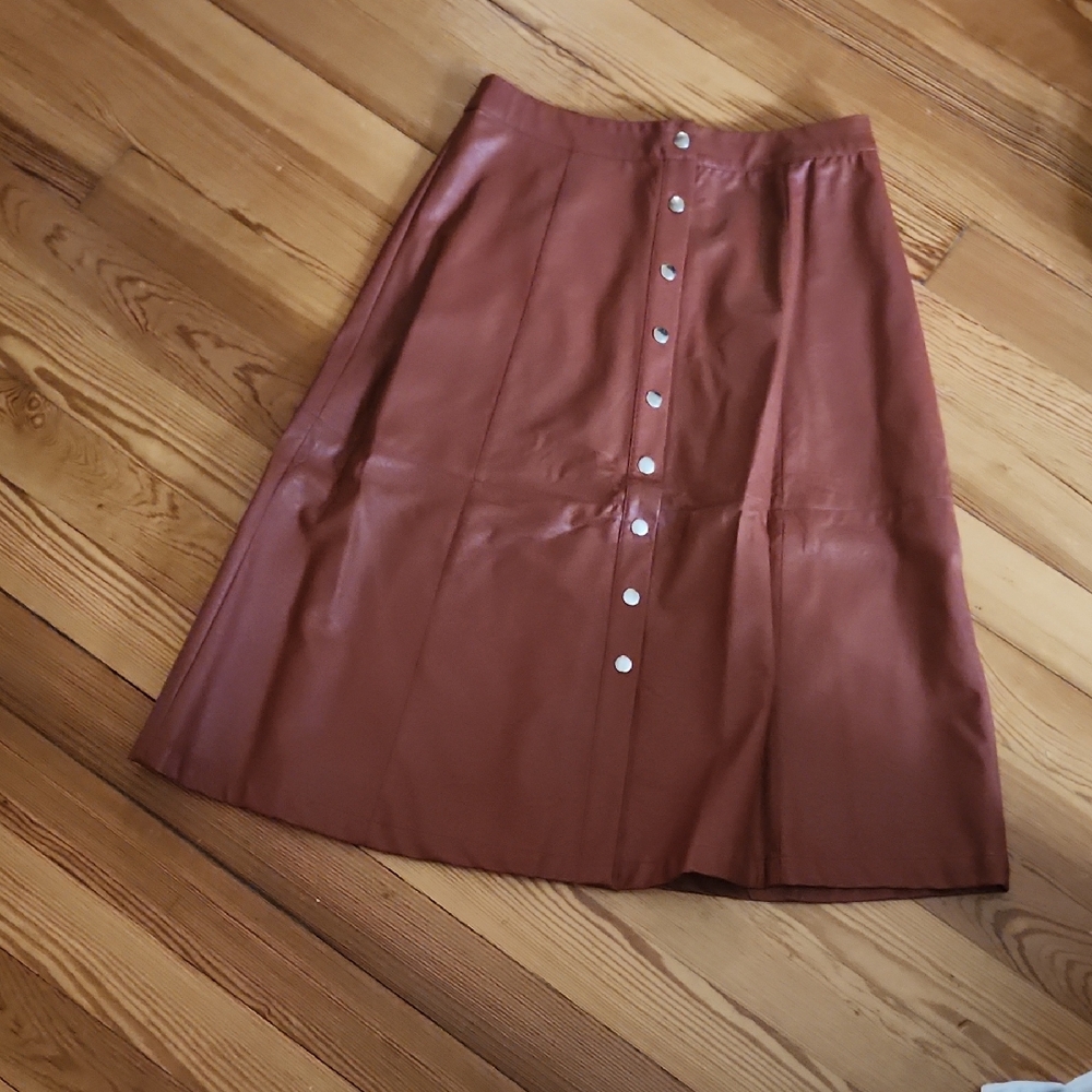 Love Tree Pink Midi A-Line Skirt Casual